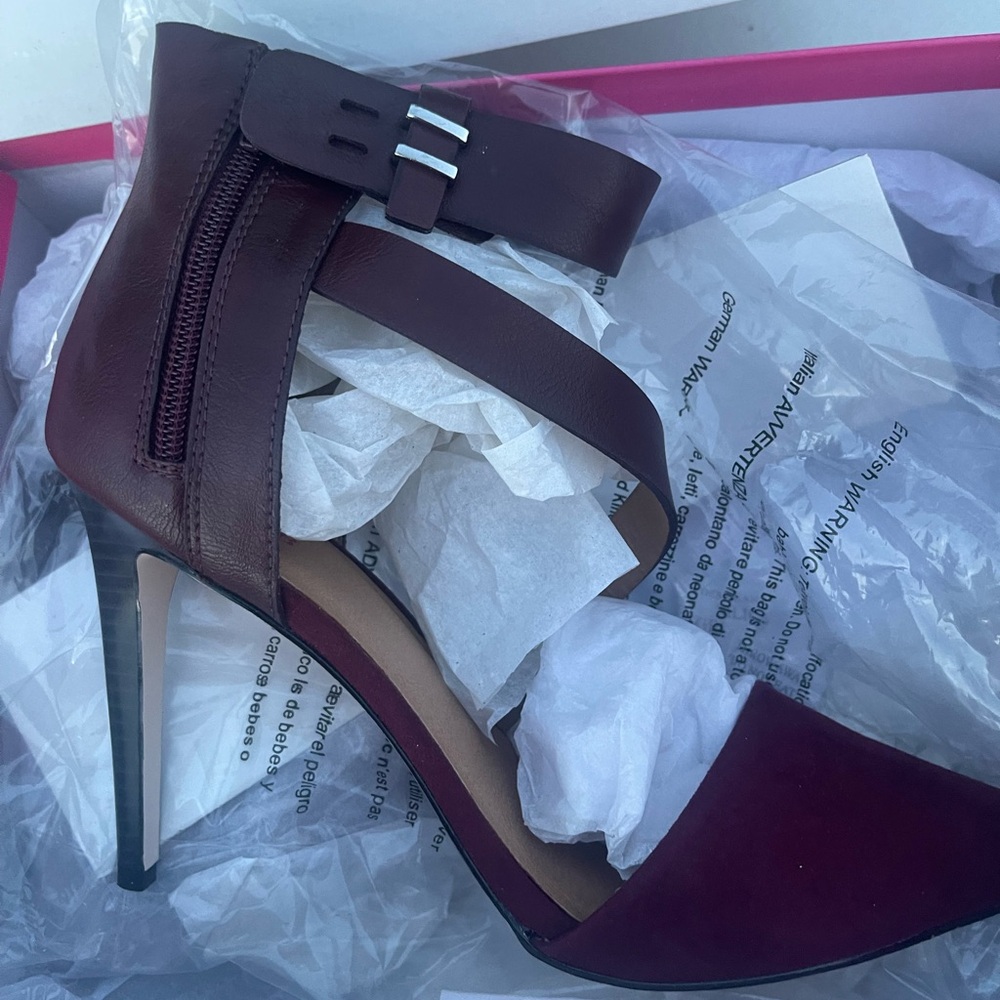 NEW dark wine heels size 11